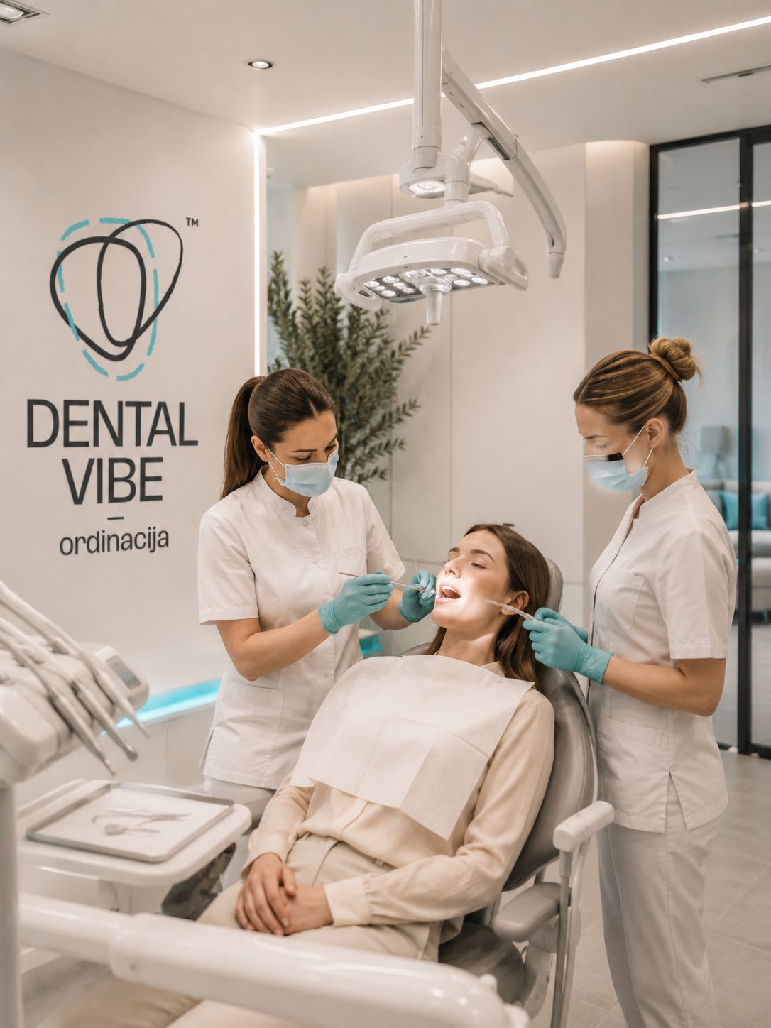 Dental Vibe team during a procedure